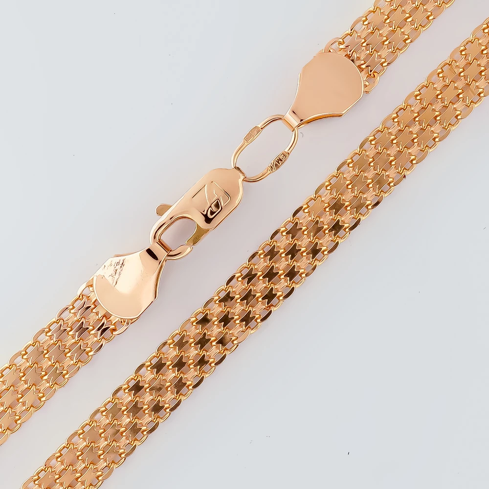 Цепь из красного золота 585 пробы