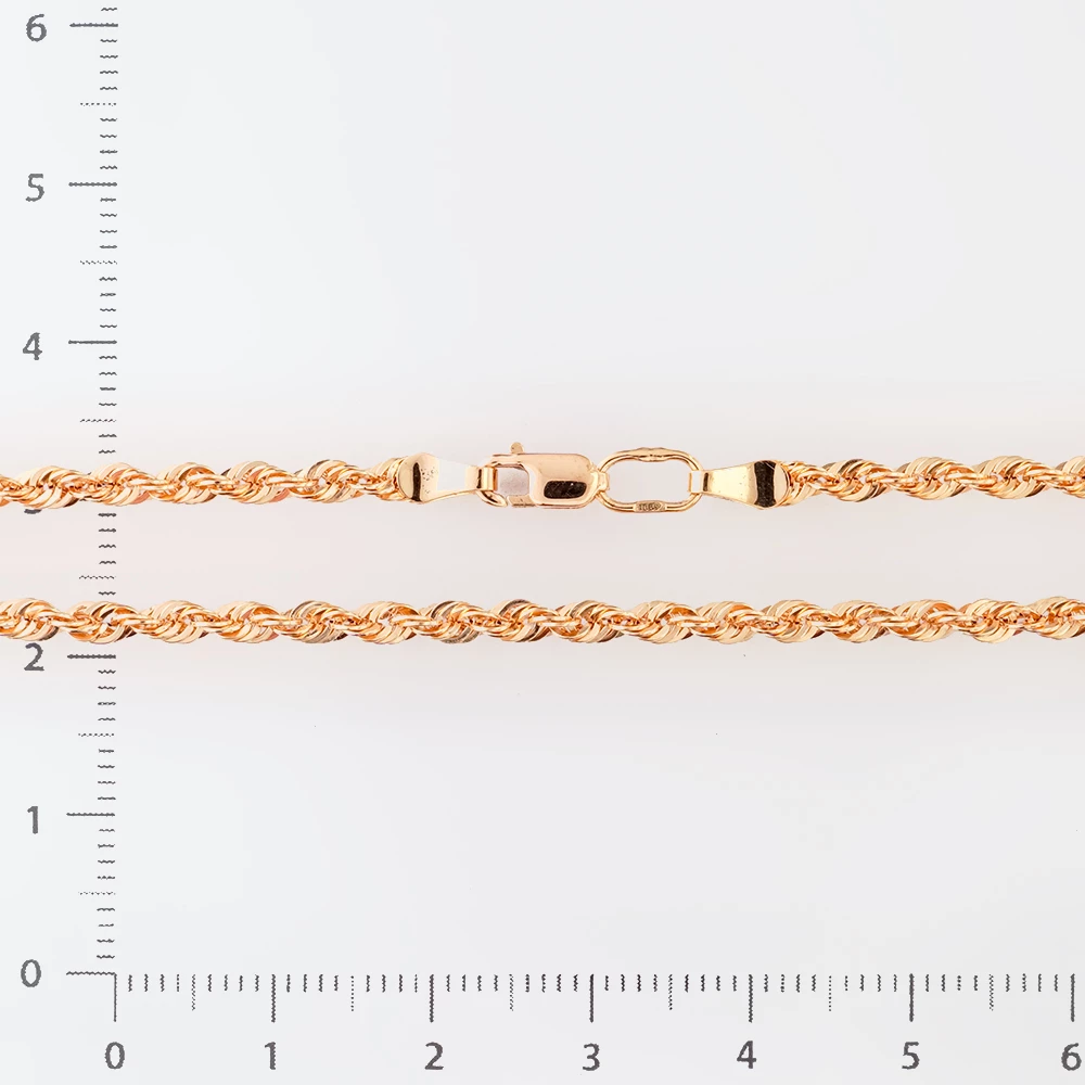 Цепь из красного золота 585 пробы