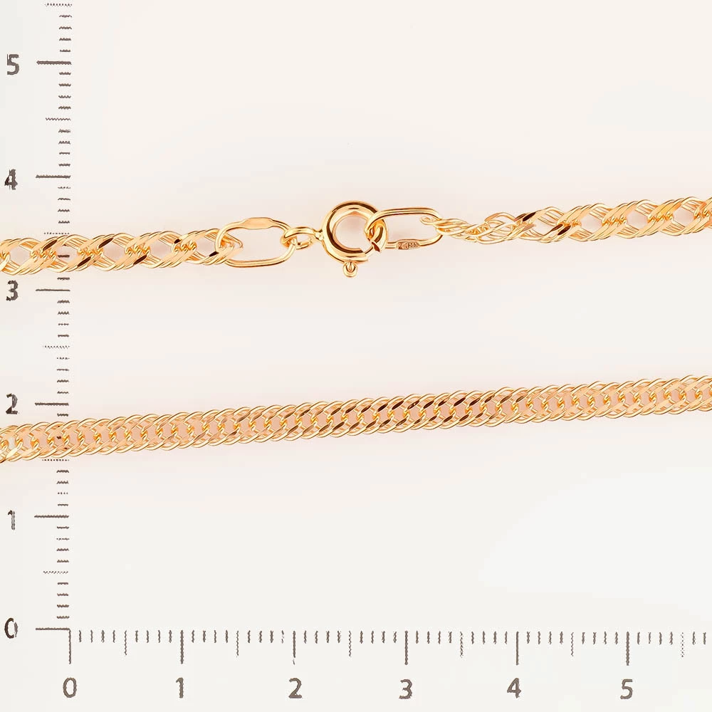 Цепь из красного золота 585 пробы