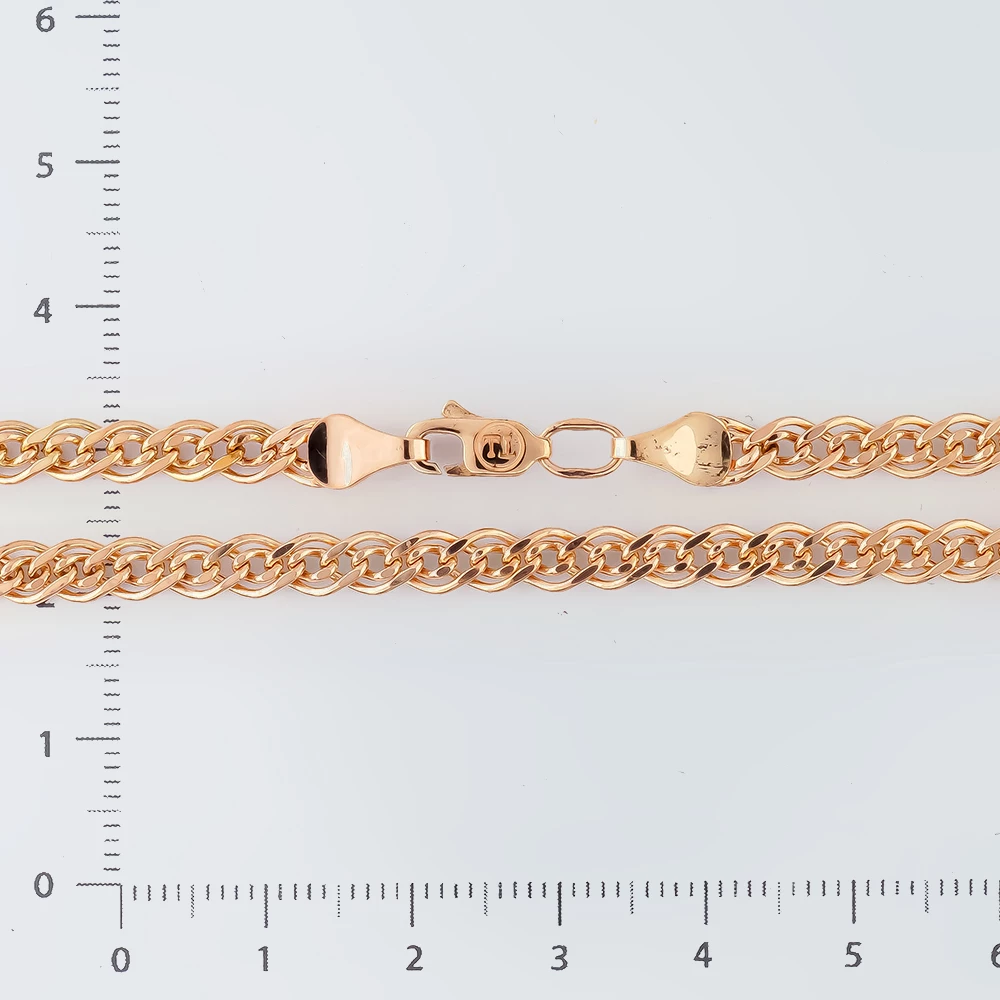 Цепь из красного золота 585 пробы