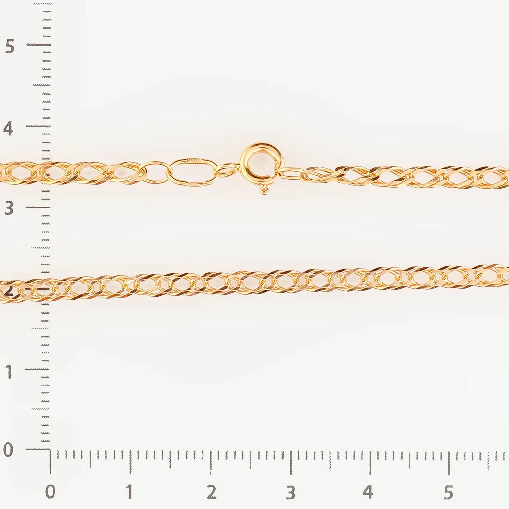 Цепь из красного золота 585 пробы