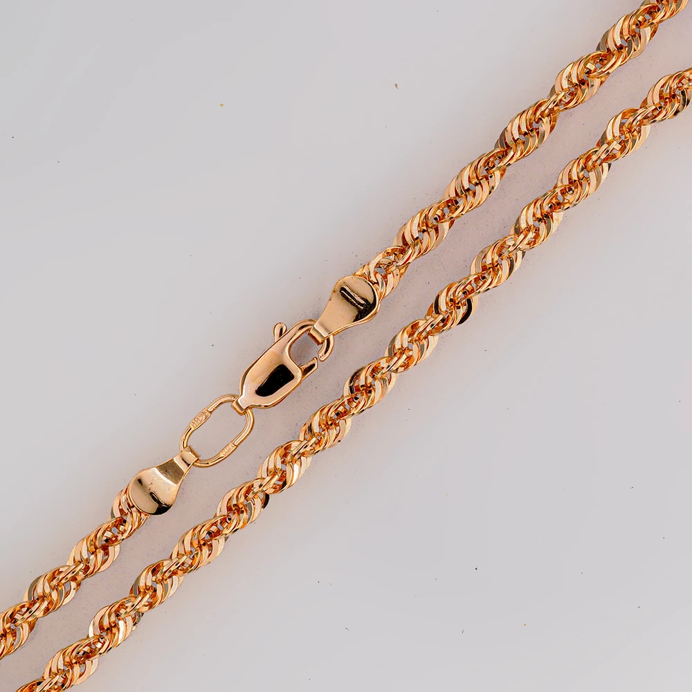 Цепь из красного золота 585 пробы