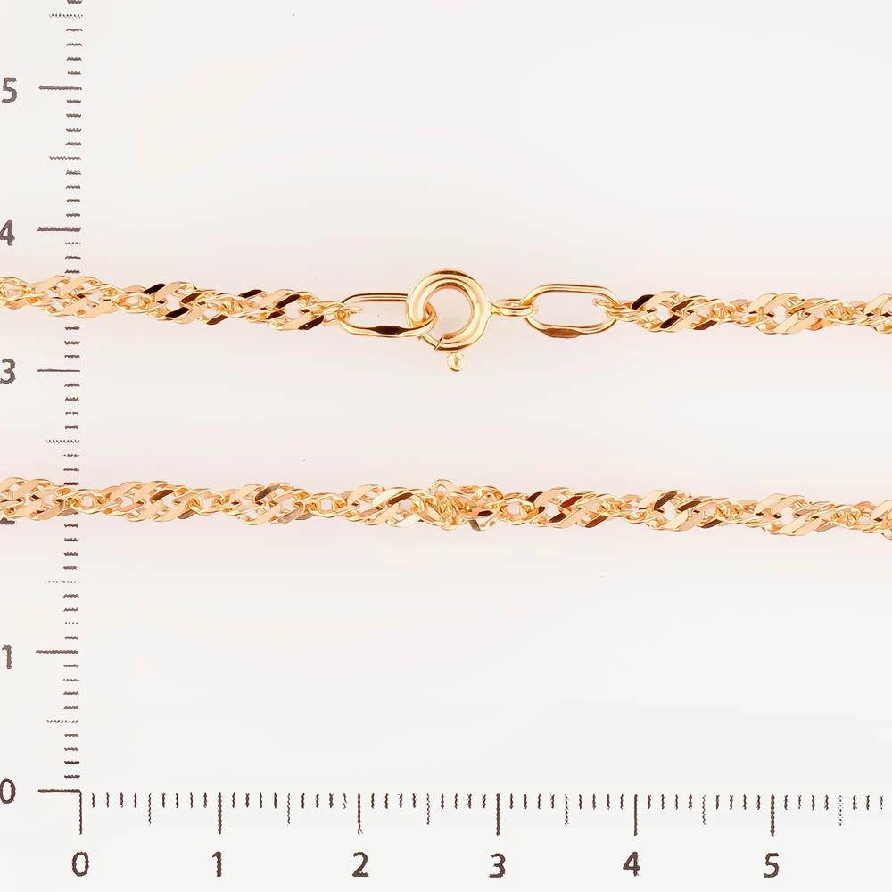 Цепь из красного золота 585 пробы