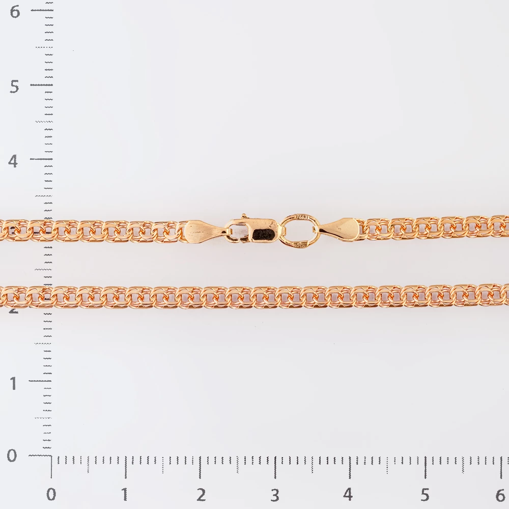 Цепь из красного золота 585 пробы
