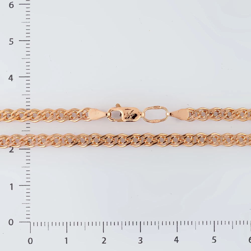 Цепь из красного золота 585 пробы