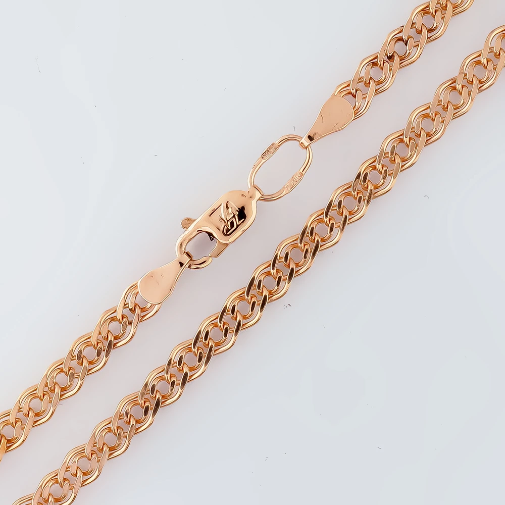 Цепь из красного золота 585 пробы