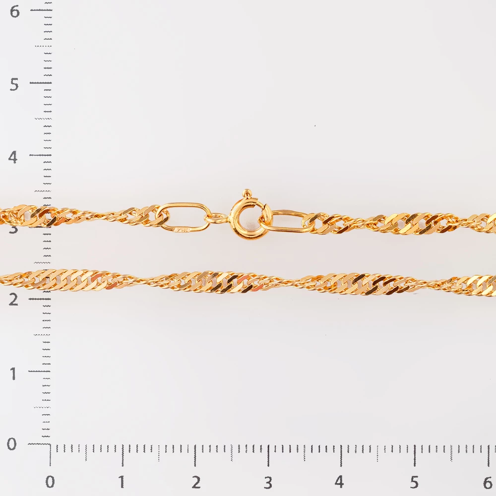 Цепь из красного золота 585 пробы