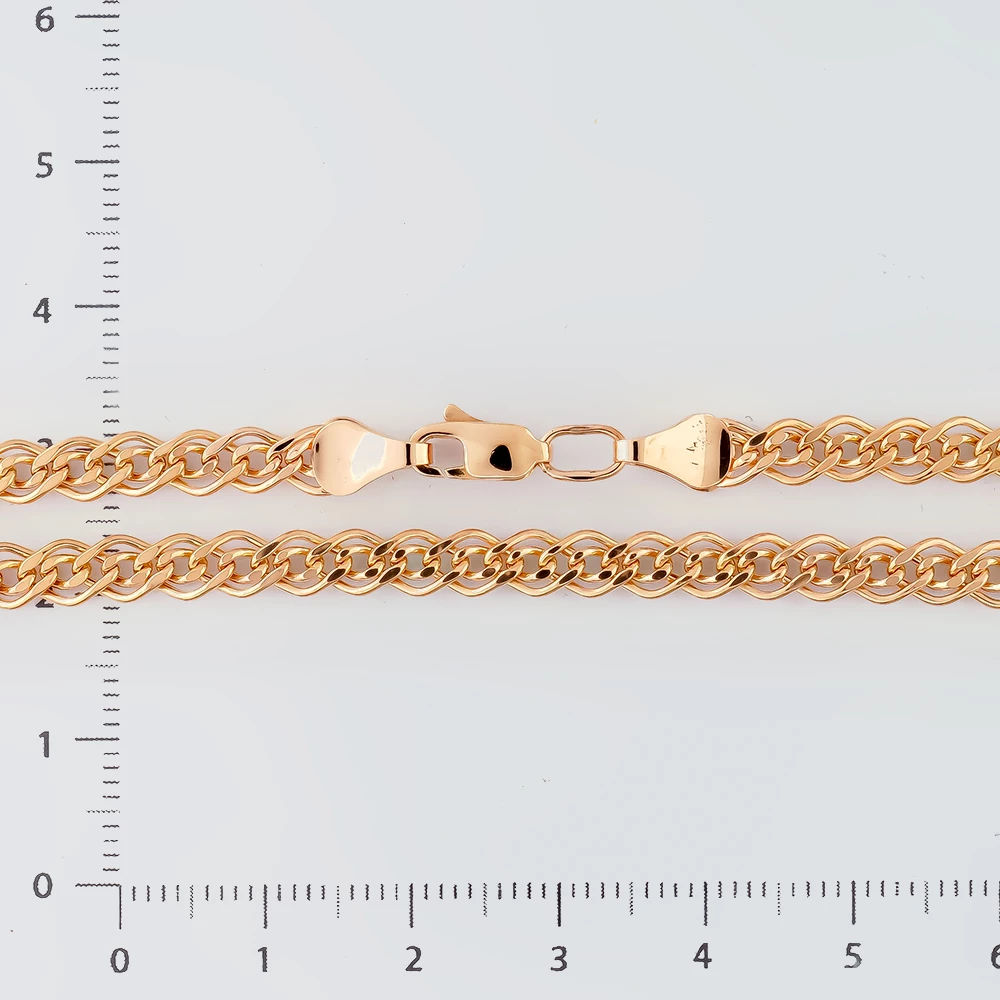 Цепь из красного золота 585 пробы