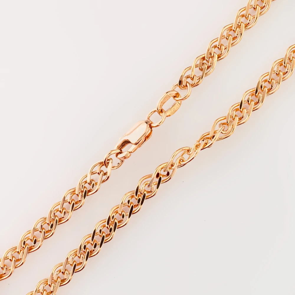 Цепь из красного золота 585 пробы