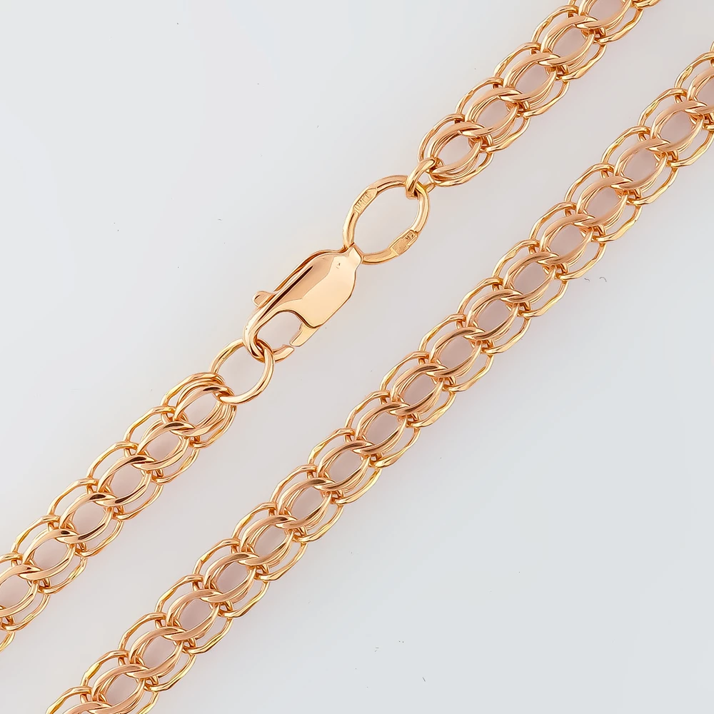 Цепь из красного золота 585 пробы