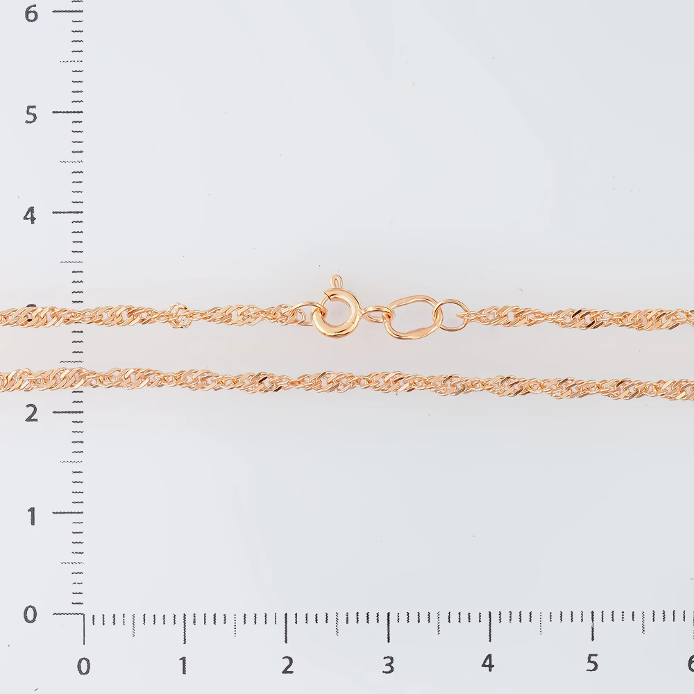 Цепь из красного золота 585 пробы