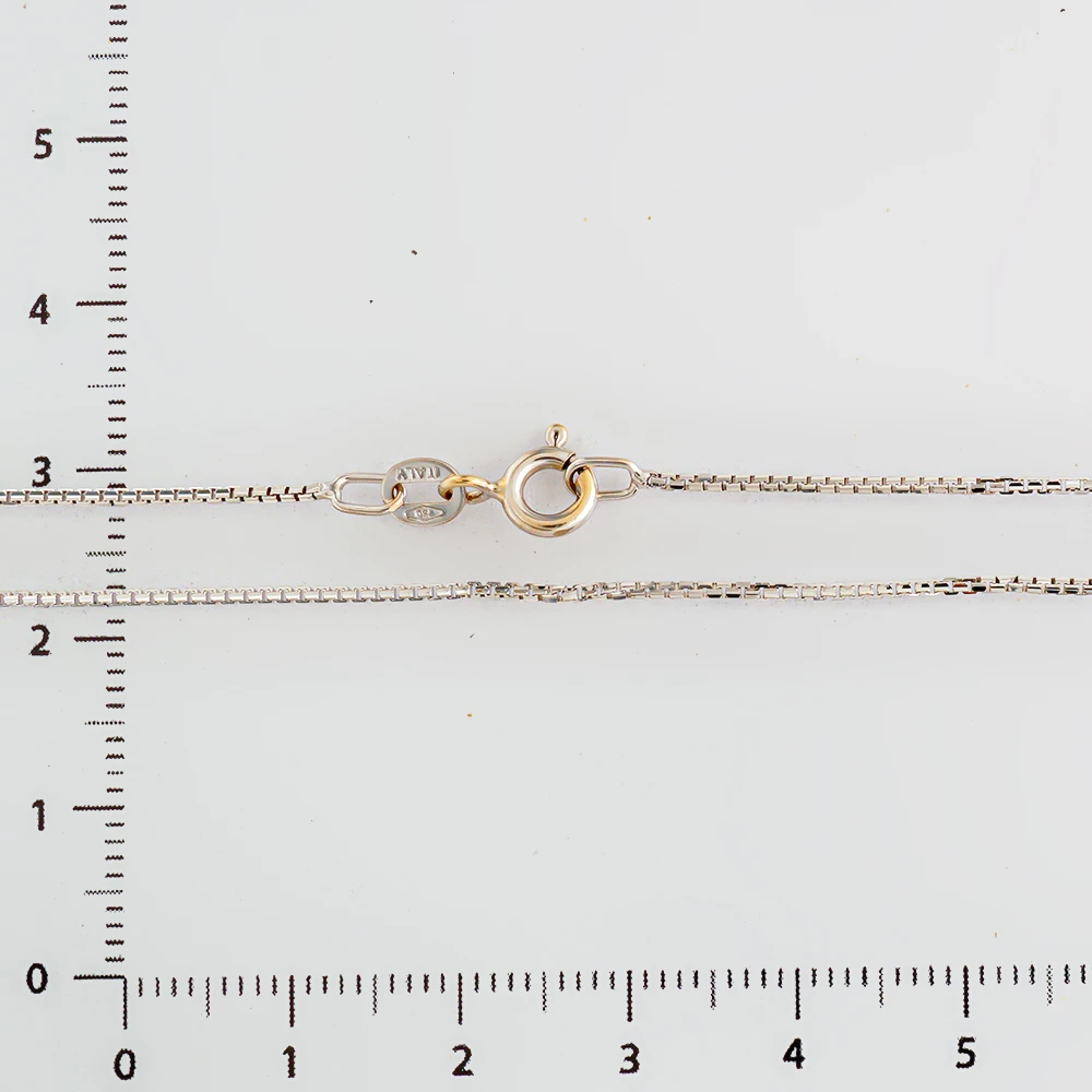 Цепь из белого золота 750 пробы