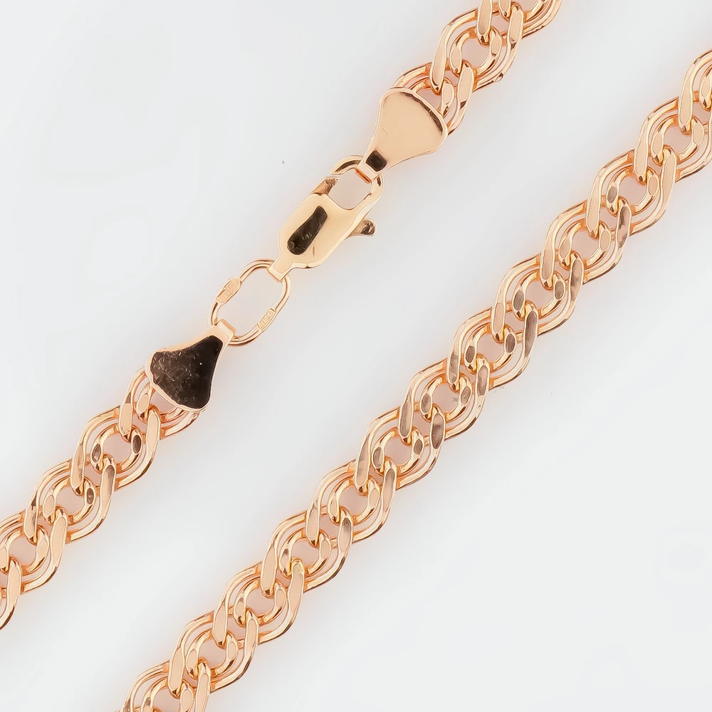 Цепь из красного золота 585 пробы