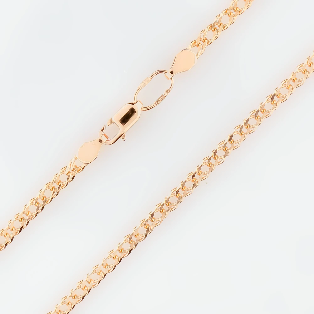 Цепь из красного золота 585 пробы