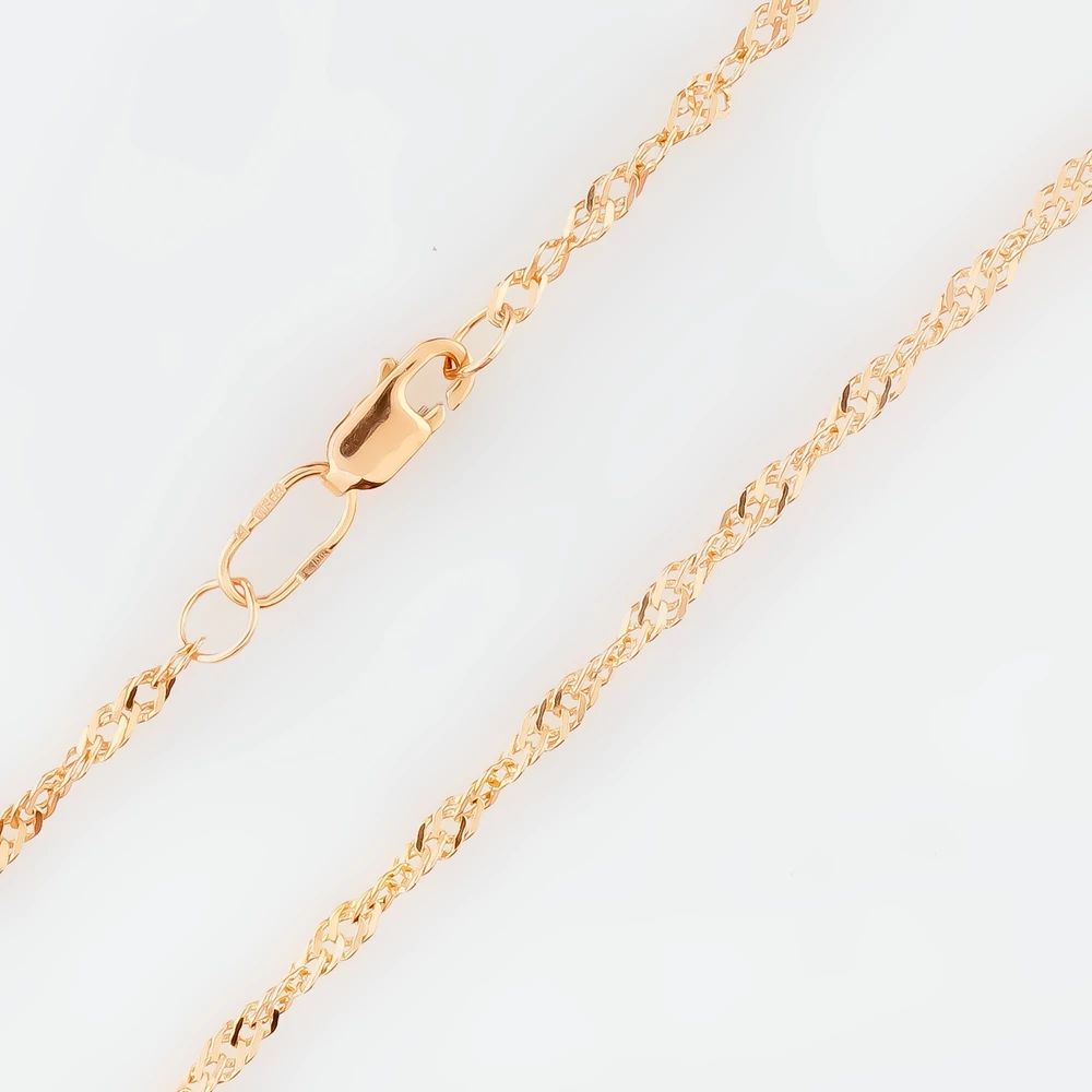 Цепь из красного золота 585 пробы