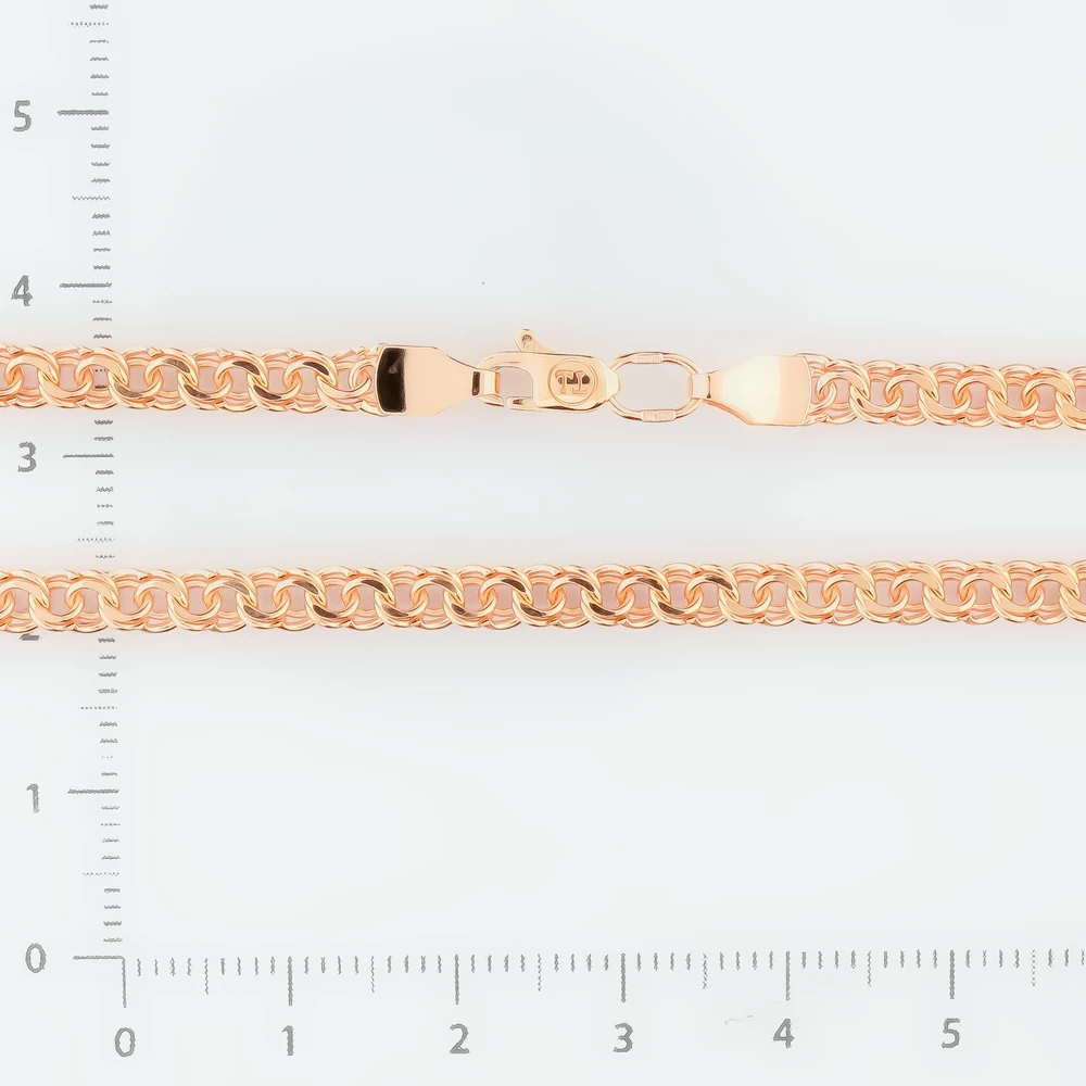 Цепь из красного золота 585 пробы