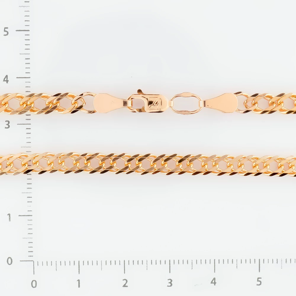 Цепь из красного золота 585 пробы