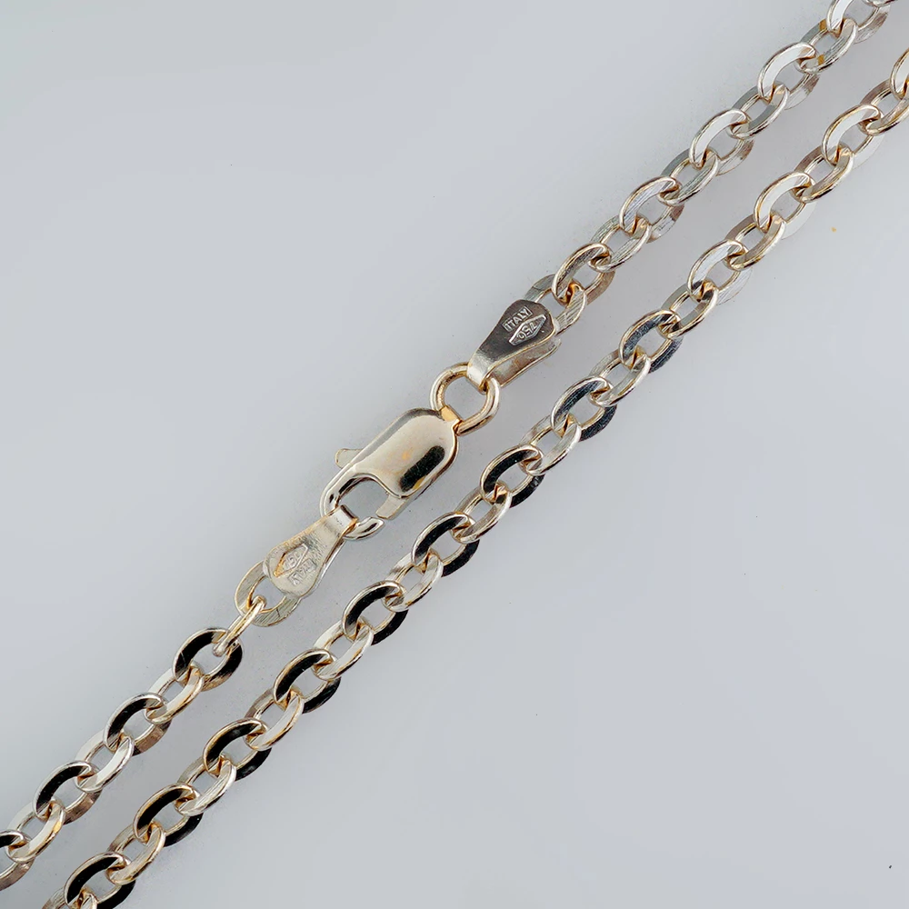 Цепь из белого золота 750 пробы