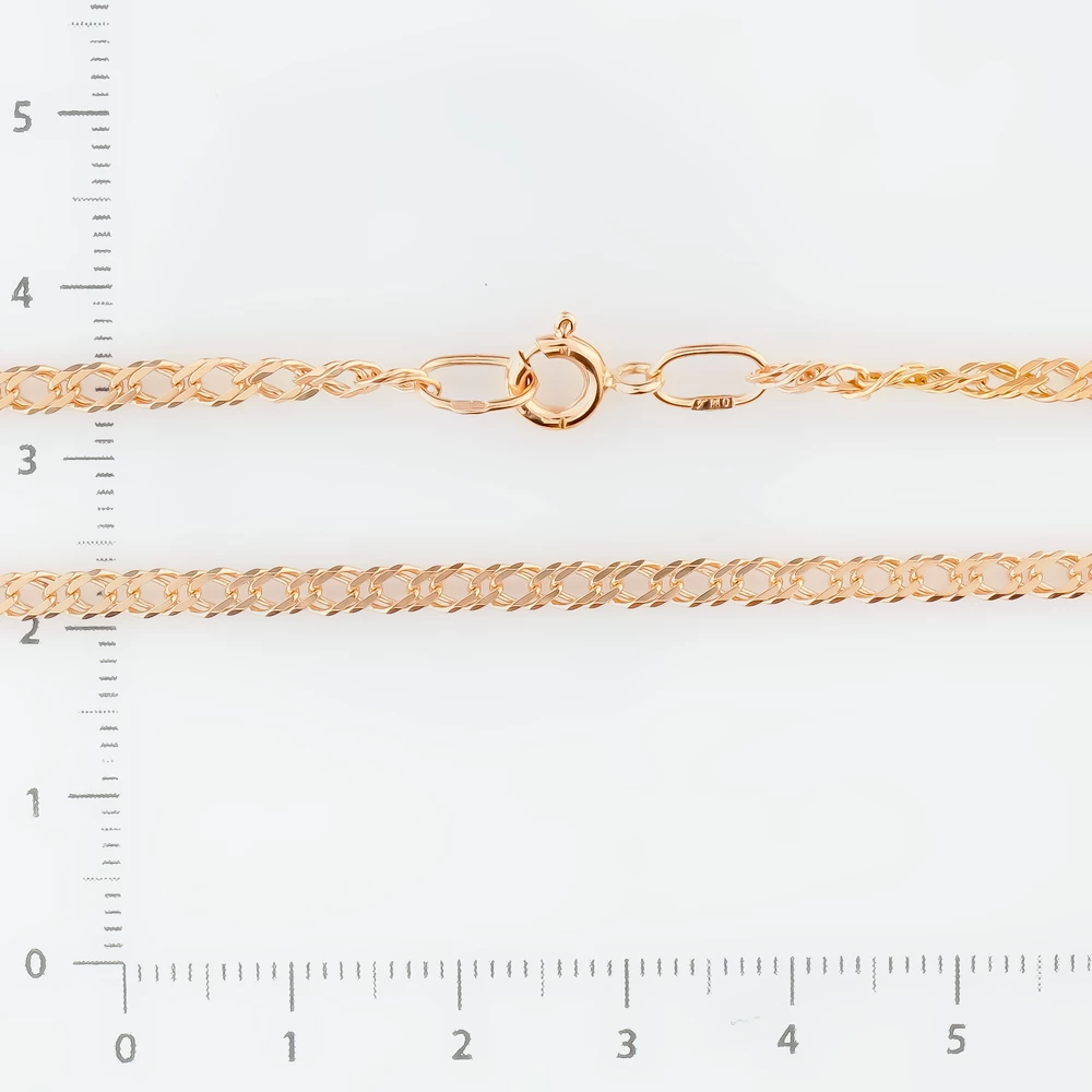 Цепь из красного золота 585 пробы