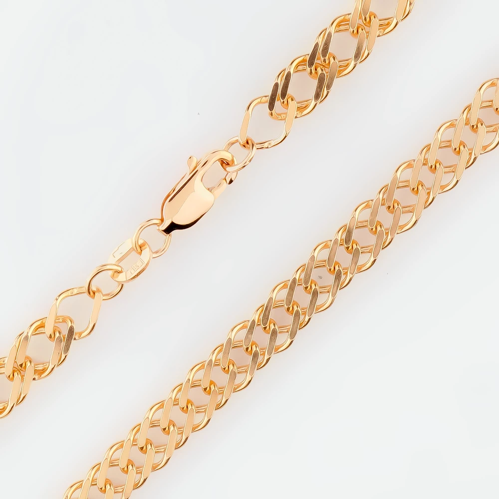 Цепь из красного золота 585 пробы