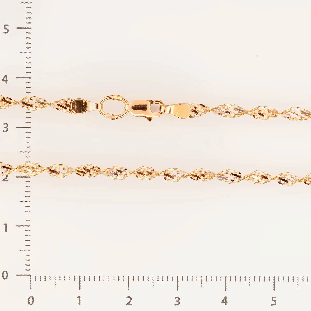 Цепь из красного золота 585 пробы