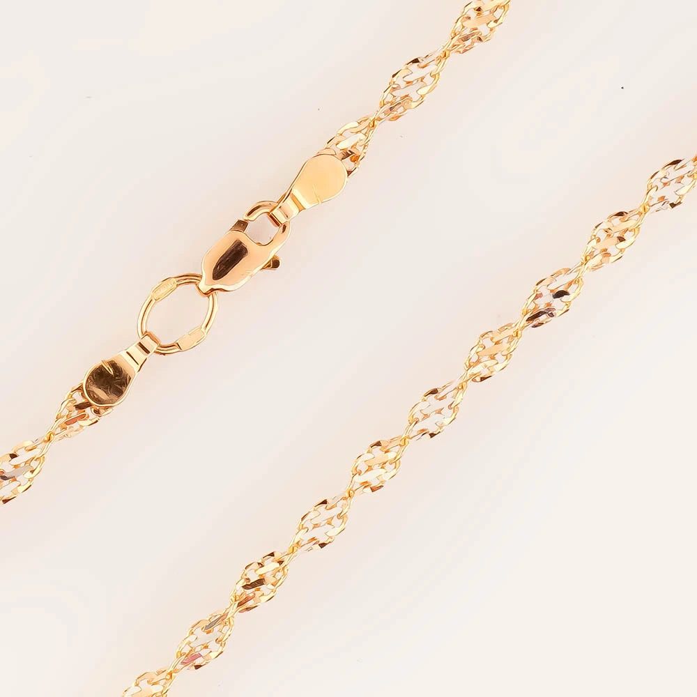 Цепь из красного золота 585 пробы