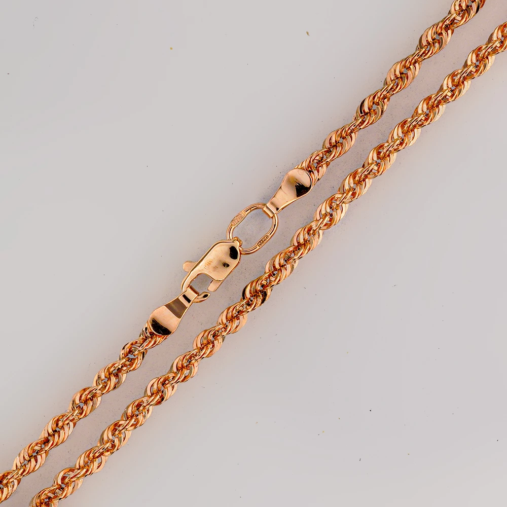 Цепь из красного золота 585 пробы