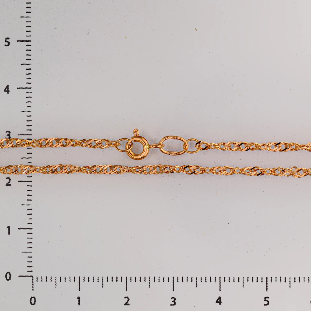 Цепь из красного золота 585 пробы