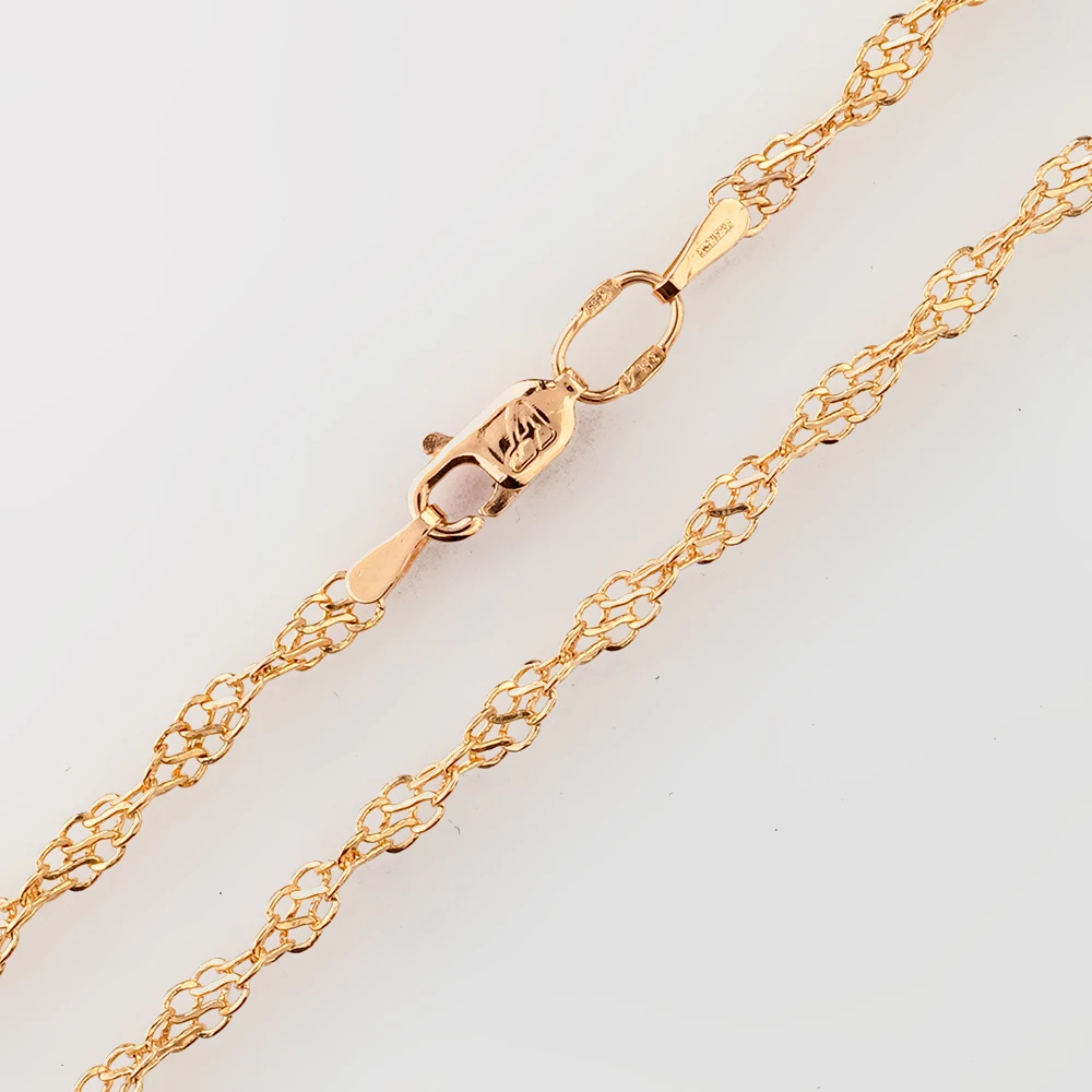 Цепь из красного золота 585 пробы