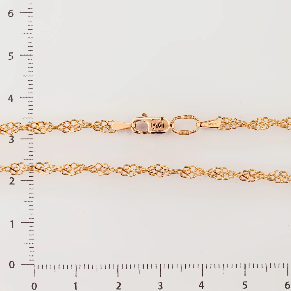 Цепь из красного золота 585 пробы