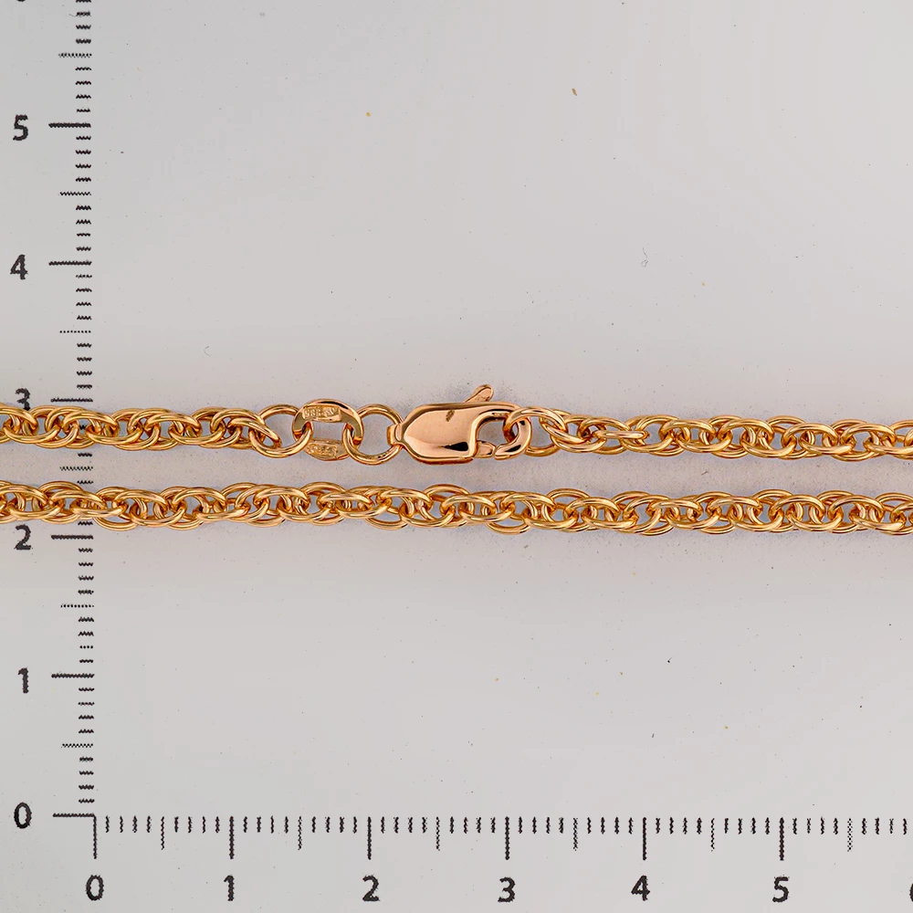 Цепь из красного золота 585 пробы