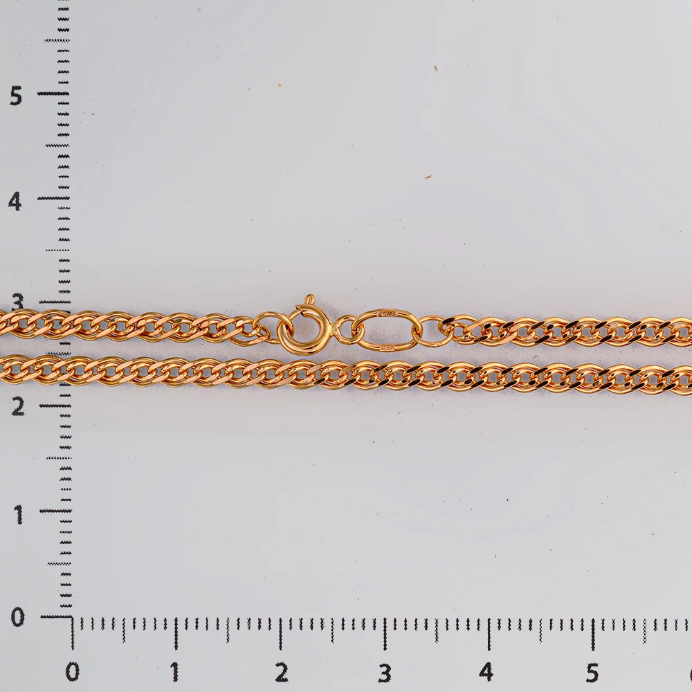 Цепь из красного золота 585 пробы