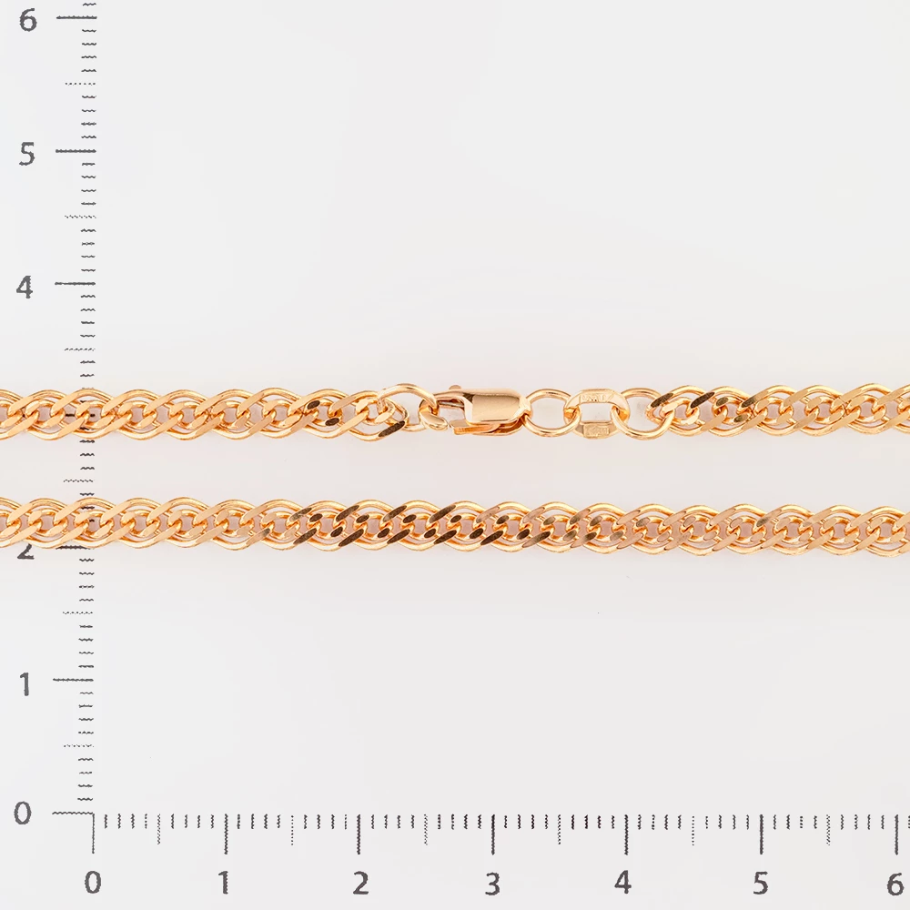 Цепь из красного золота 585 пробы