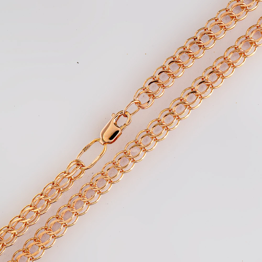 Цепь из красного золота 585 пробы