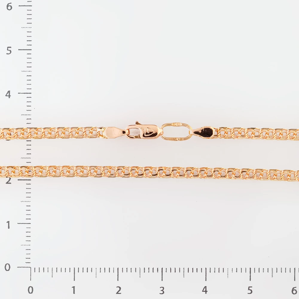 Цепь из красного золота 585 пробы