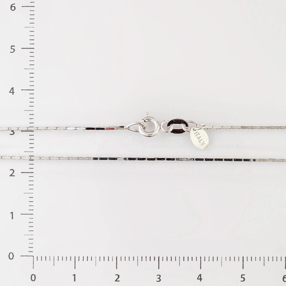 Цепь из белого золота 750 пробы