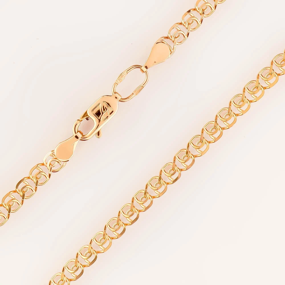 Цепь из красного золота 585 пробы