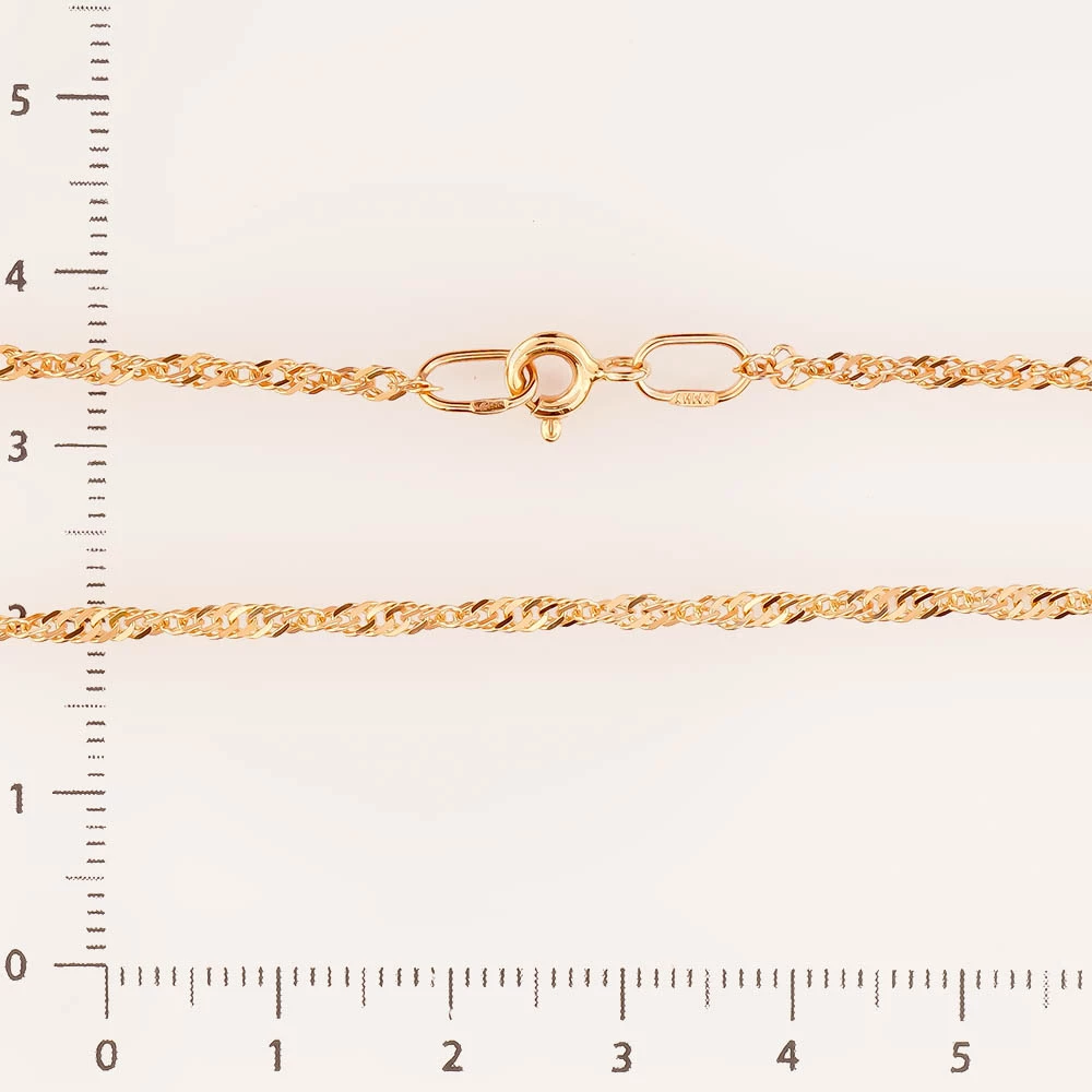 Цепь из красного золота 585 пробы