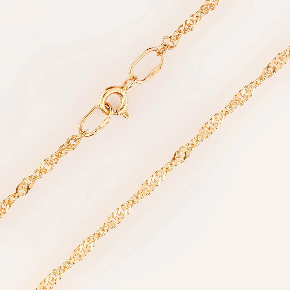 Цепь из красного золота 585 пробы