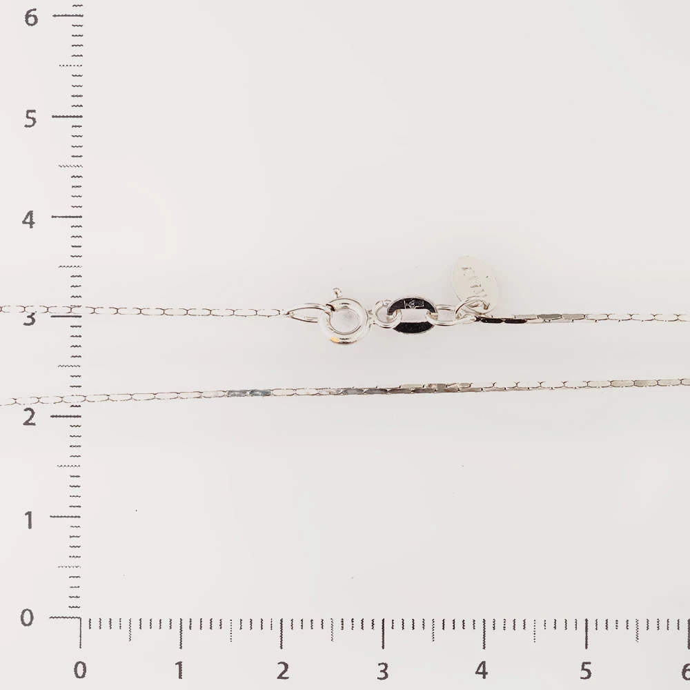 Цепь из белого золота 750 пробы