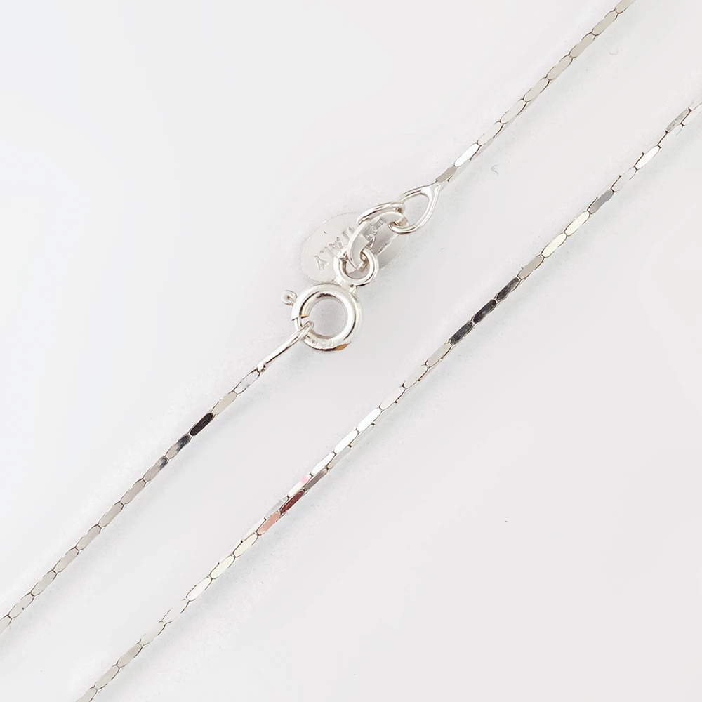 Цепь из белого золота 750 пробы