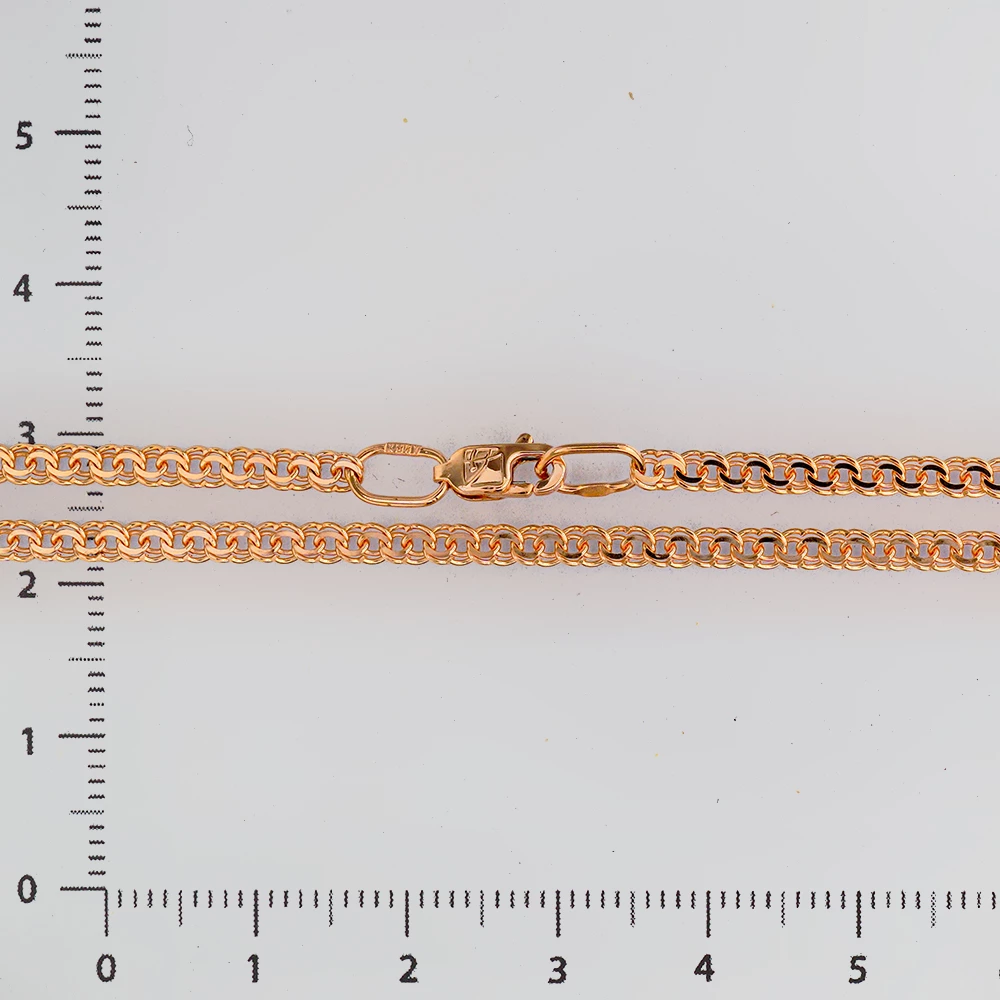Цепь из красного золота 585 пробы