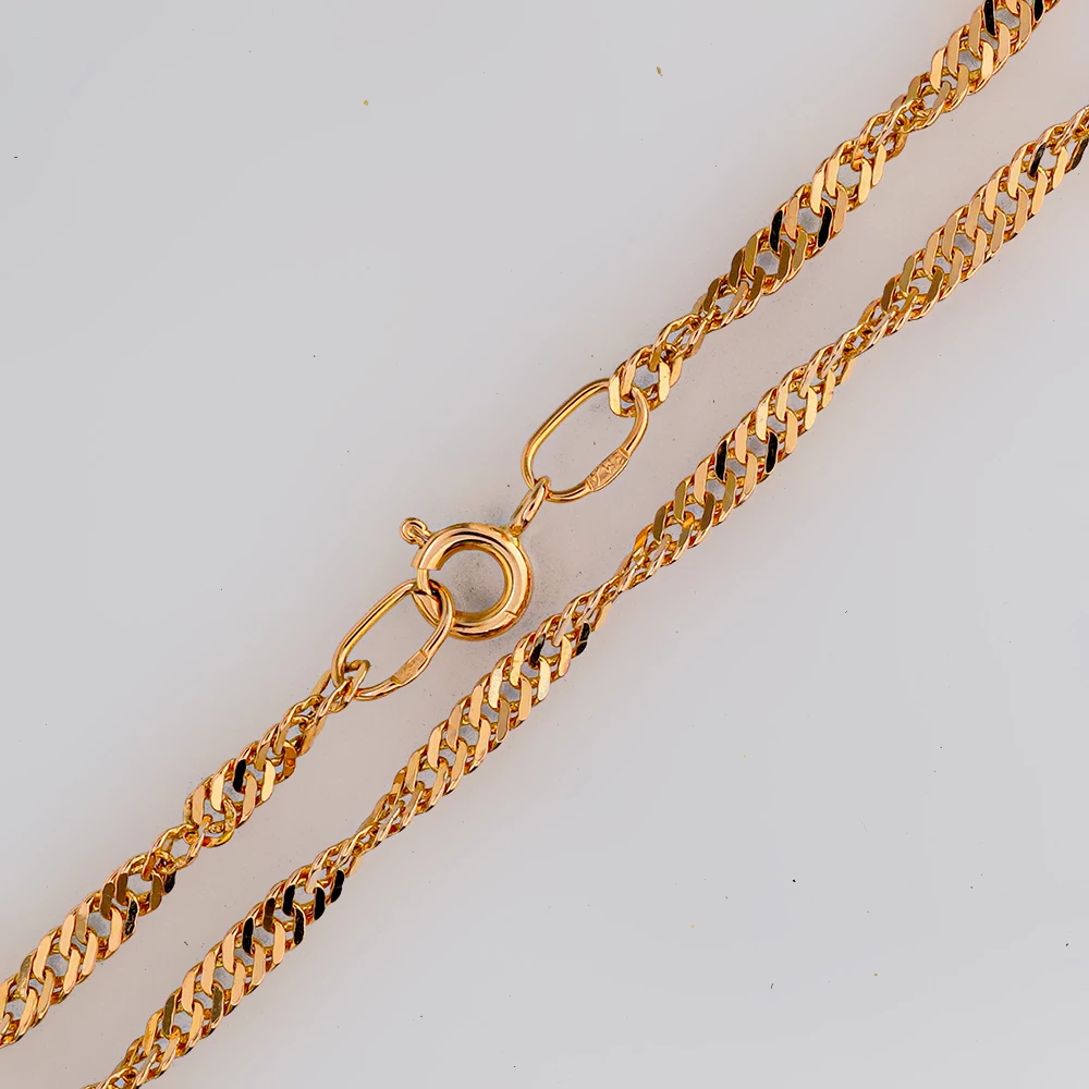 Цепь из красного золота 585 пробы