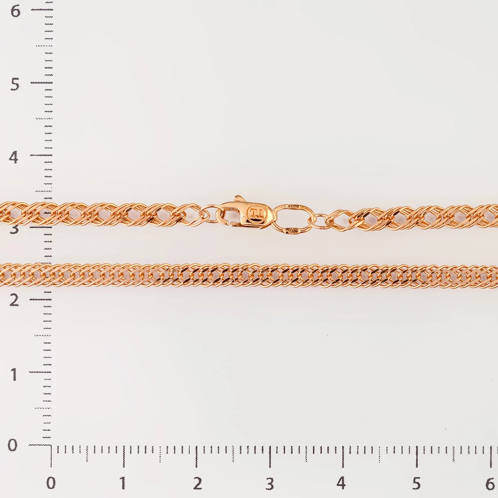 Цепь из красного золота 375 пробы