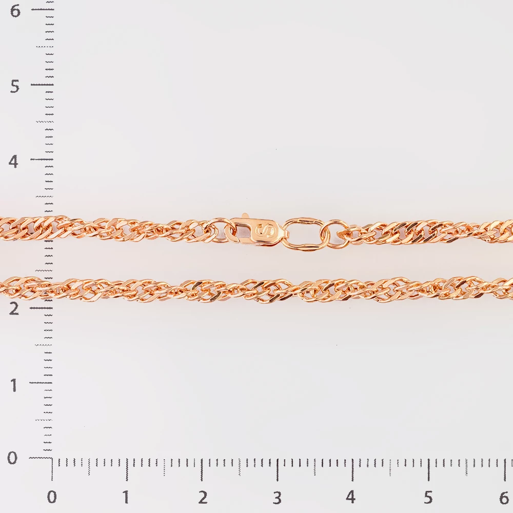 Цепь из красного золота 585 пробы