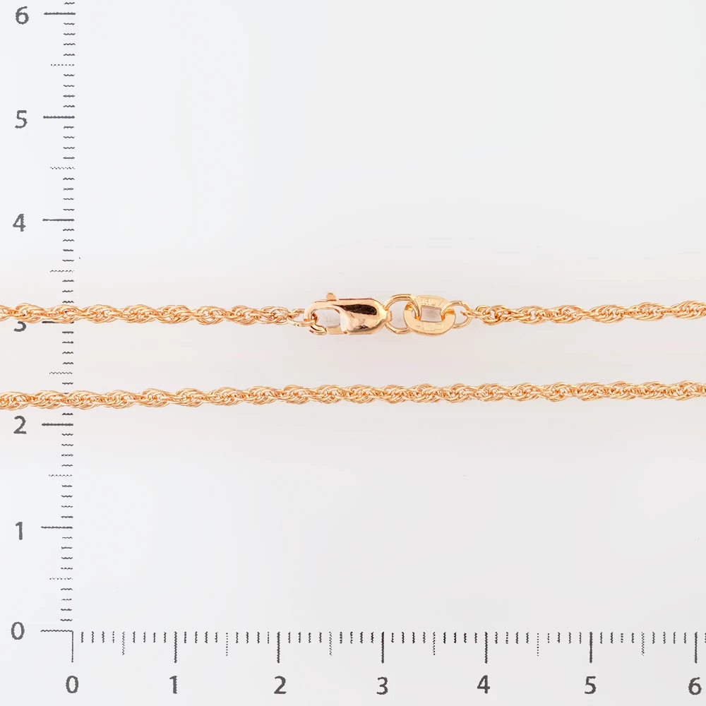 Цепь из красного золота 585 пробы