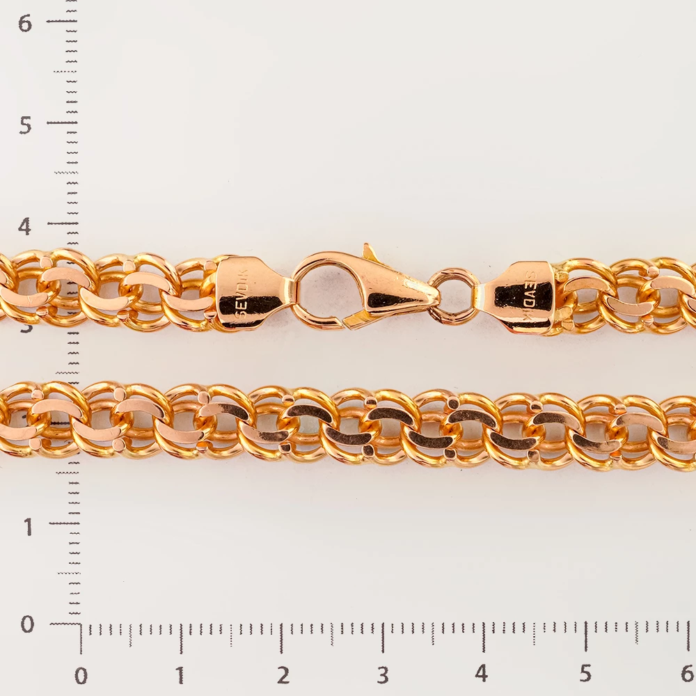 Цепь из красного золота 585 пробы