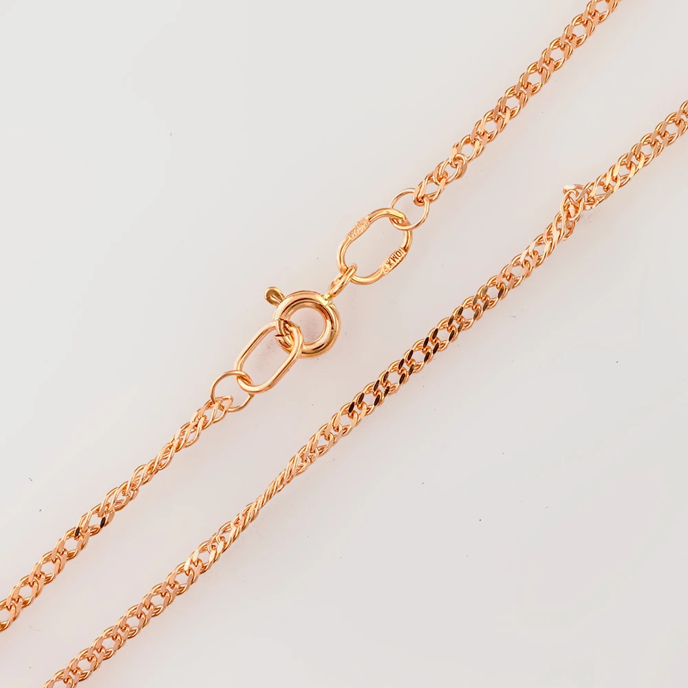 Цепь из красного золота 585 пробы