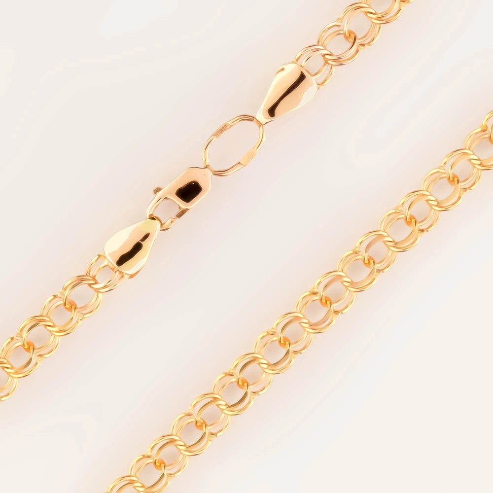 Цепь из красного золота 585 пробы