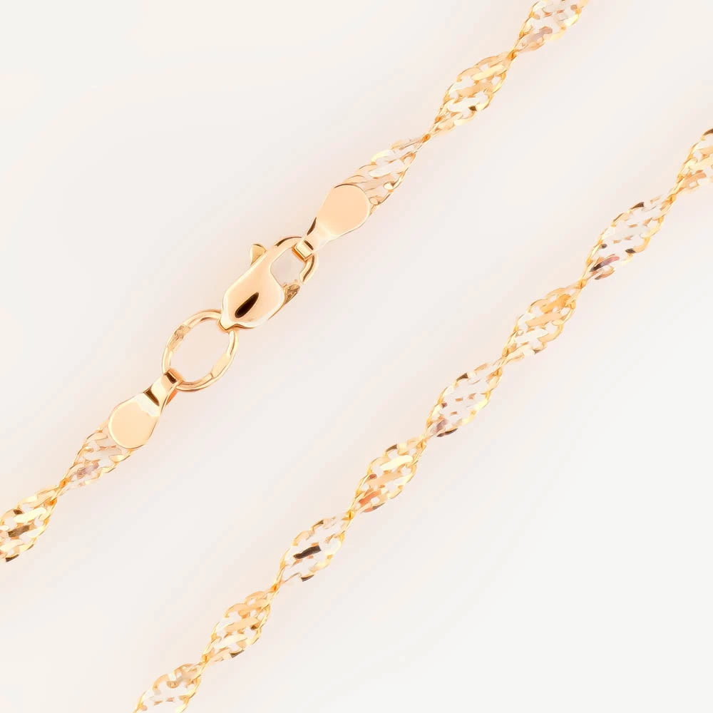 Цепь из красного золота 585 пробы